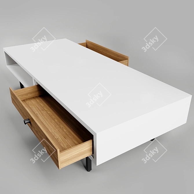 Sleek Bios Coffee Table 3D model image 2