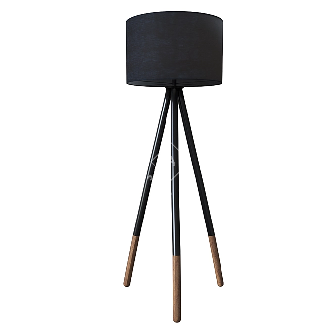 Rurik Floor Lamp - Elegant Lighting Solution 3D model image 1