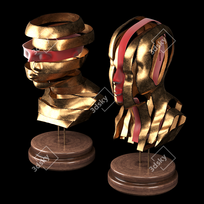 Sculpted Sliced Bust 2015 3D model image 1