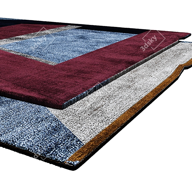 Title: Stylish Interior Carpets 3D model image 2