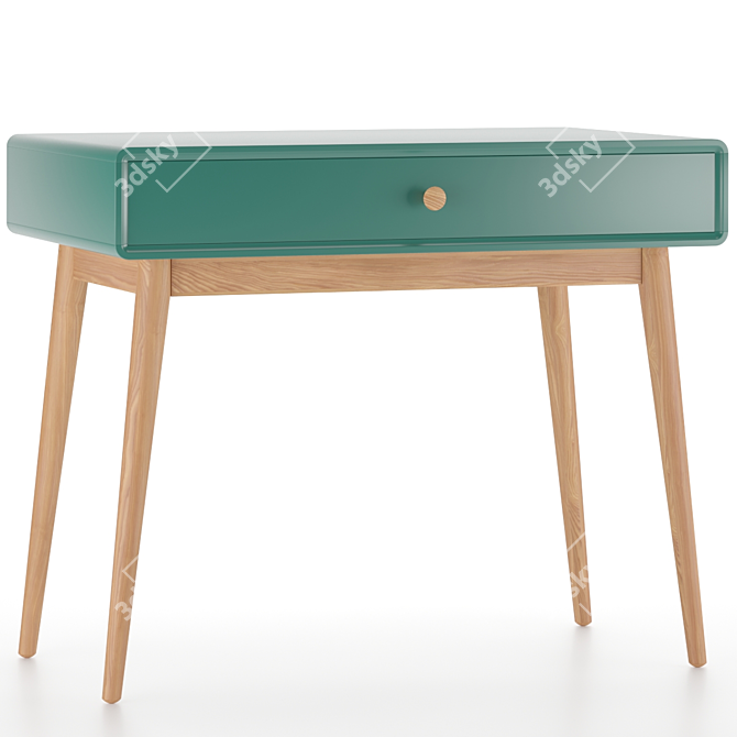 Scandi Writing Desk 3D model image 1