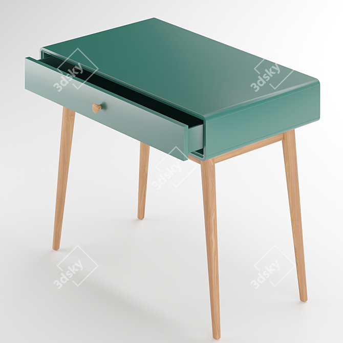 Scandi Writing Desk 3D model image 2