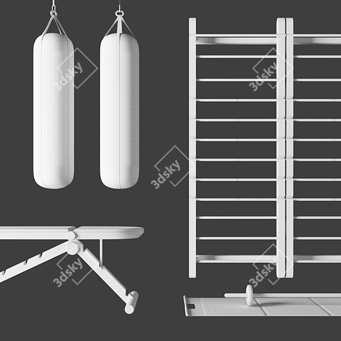 PENT Luxury Fitness Collection: Elevate Your Workout 3D model image 3