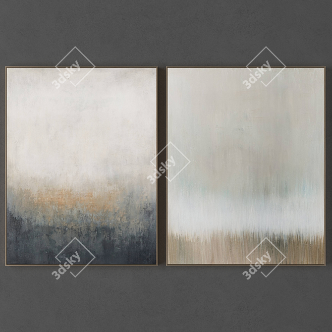 Elegant Frames for Art: Set of 2 3D model image 1