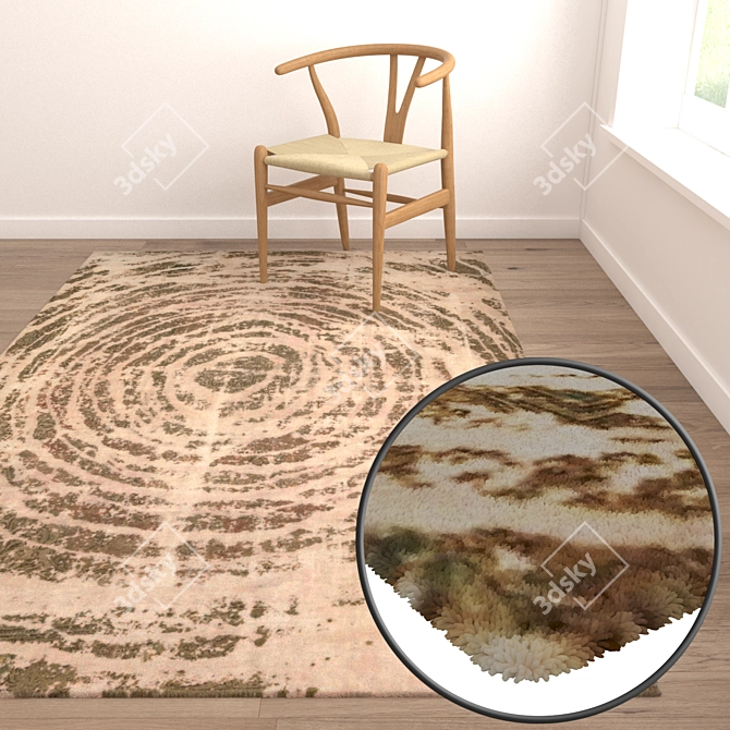 High-Quality Carpet Set 3D model image 5