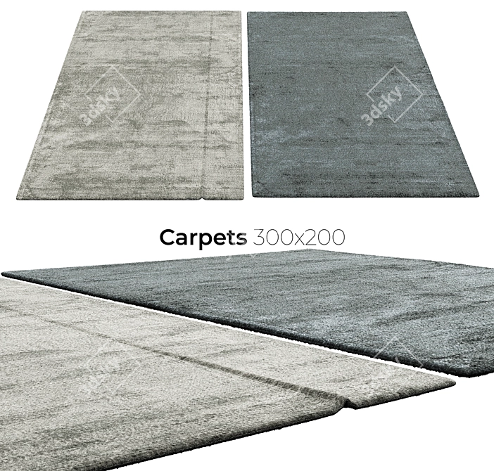 Luxury Interior Carpets 3D model image 1