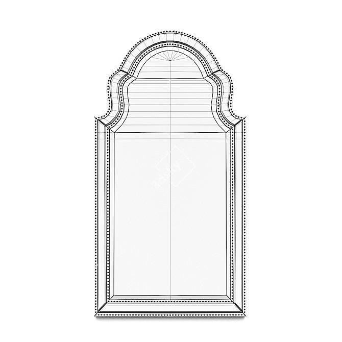 Elegant Eichholtz Samuel Mirror 3D model image 3