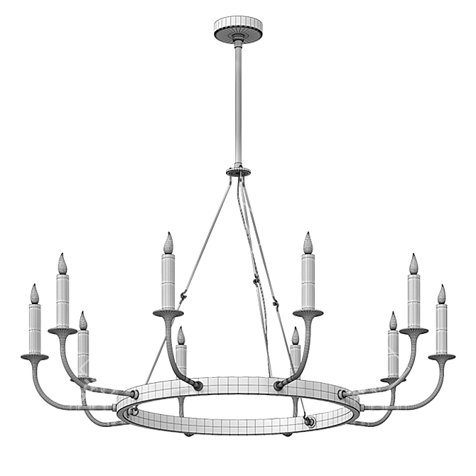 Elegant Berlin Chandelier - Stunning! 3D model image 4