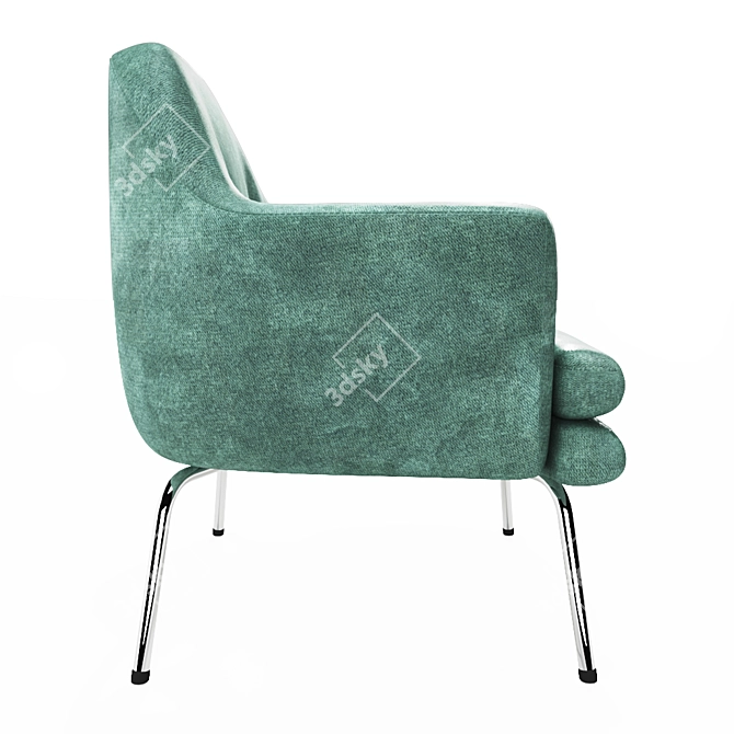 Chic Chloe Armchair - Elegant Comfort 3D model image 3