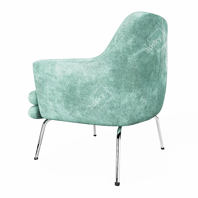 Chic Chloe Armchair - Elegant Comfort 3D model image 5