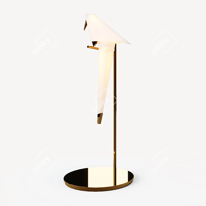 Modern Perch Table 3D model image 10