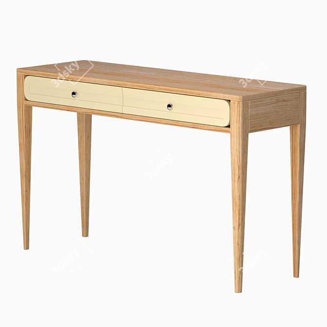 Scandinavian Style Console Table 3D model image 2