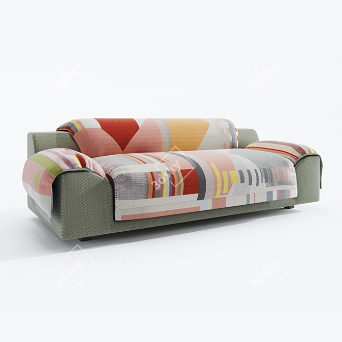 Vitra Butterfly Sofa: Polished Perfection 3D model image 1