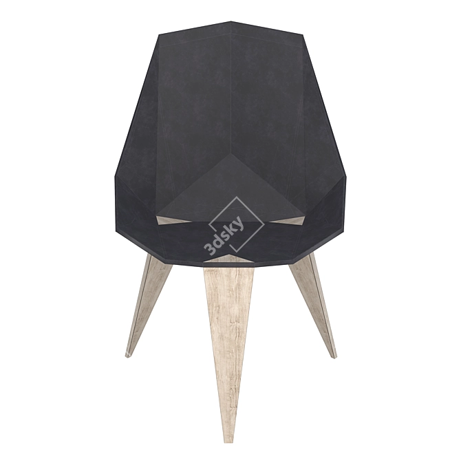 Arah Folding Chair: Low Poly 2015 Design 3D model image 2