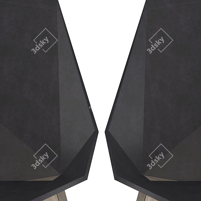 Arah Folding Chair: Low Poly 2015 Design 3D model image 4