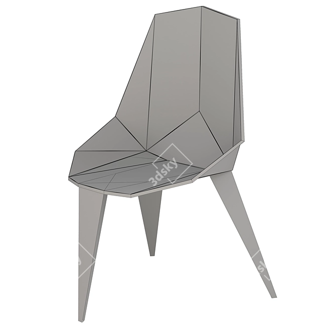 Arah Folding Chair: Low Poly 2015 Design 3D model image 5