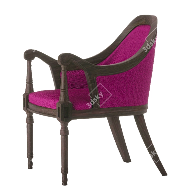 Royal Armchair: Luxurious, Stylish, and Comfortable 3D model image 4