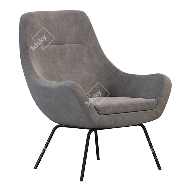 Cozy Jysk Nebel Armchair 3D model image 5