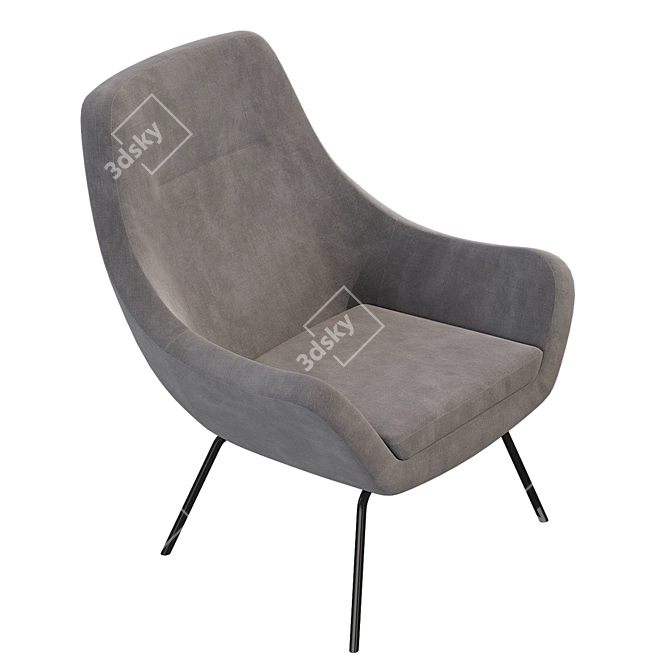 Cozy Jysk Nebel Armchair 3D model image 7