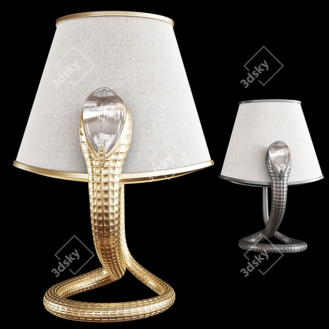 Elegant Creep Profile Table Lamp 3D model image 1