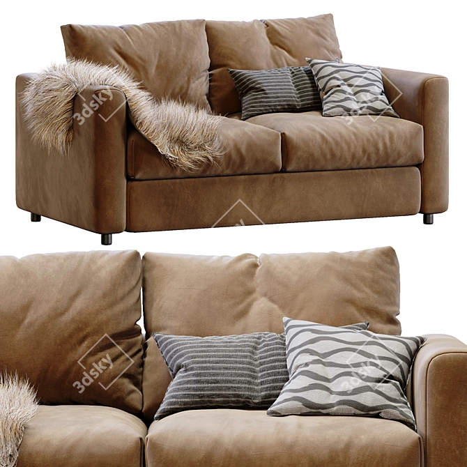 Versatile Ikea Vimle Sofa 3D model image 4