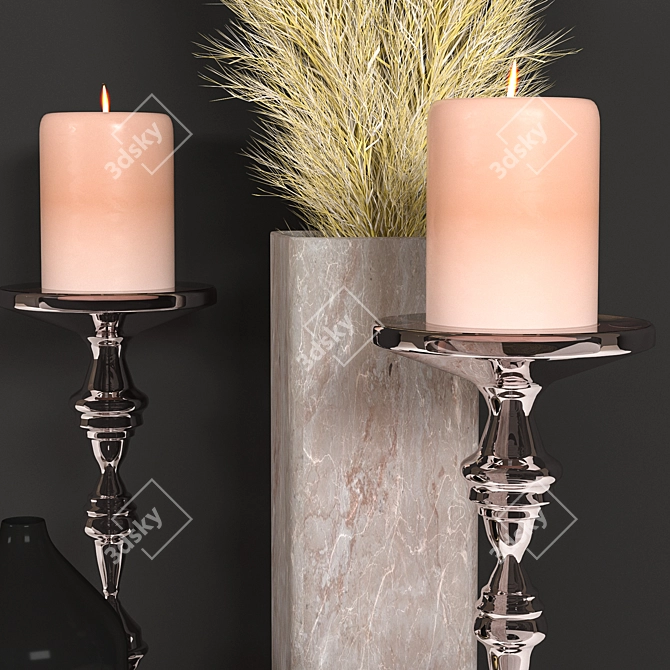 Elegant Decor Set for 3D Rendering 3D model image 1