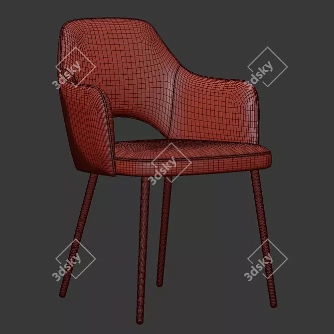 Elegant and Comfortable SACHA Chair 3D model image 3