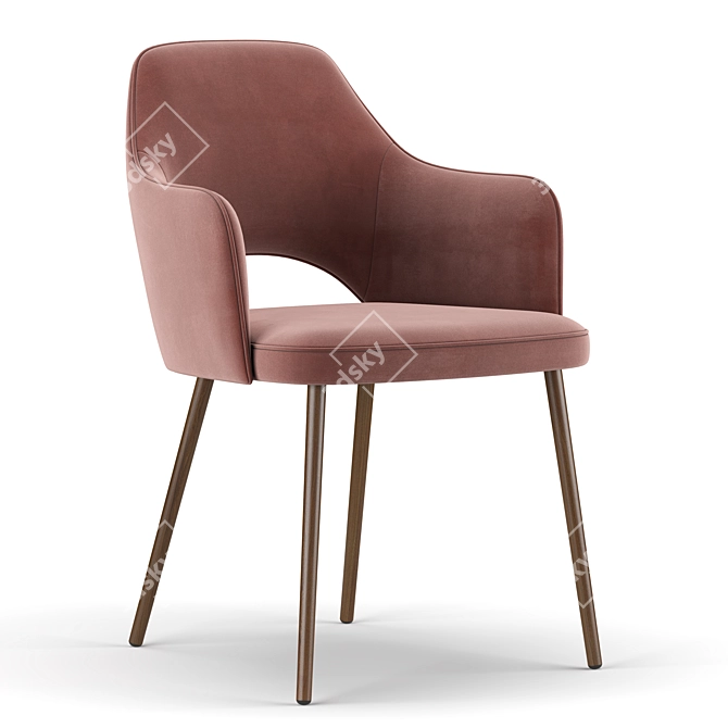 Elegant and Comfortable SACHA Chair 3D model image 4