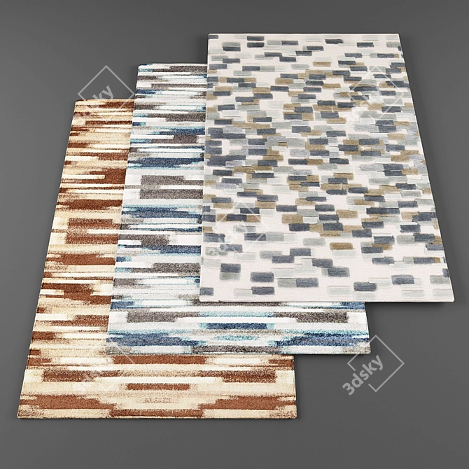 High-Res Carpet Collection | 5pcs Set 3D model image 1