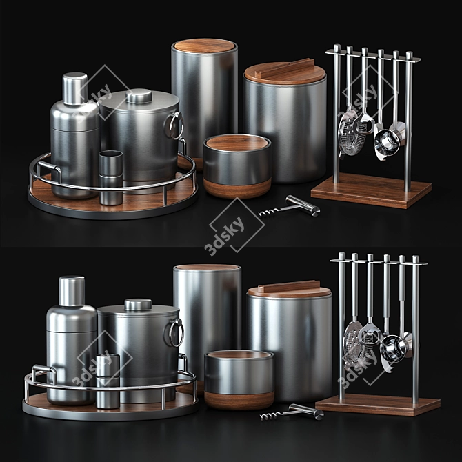 Elegant Kitchen Set: Essential and Stylish 3D model image 1