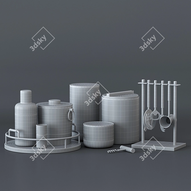 Elegant Kitchen Set: Essential and Stylish 3D model image 11