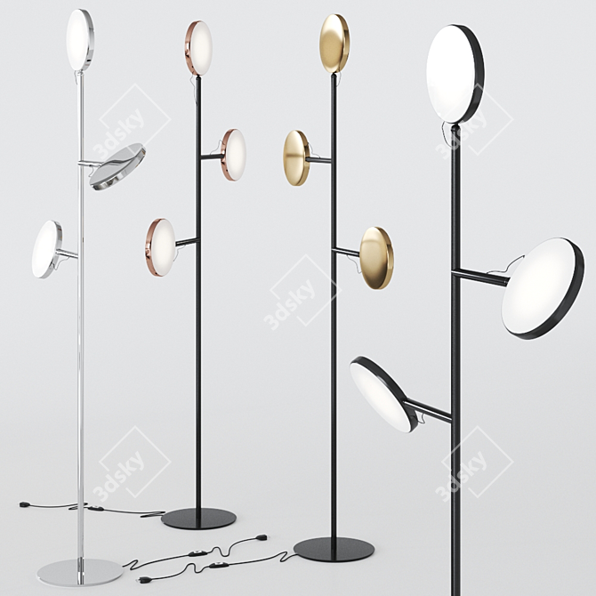 Avveni Pure: Elegant Floor Lamp 3D model image 1