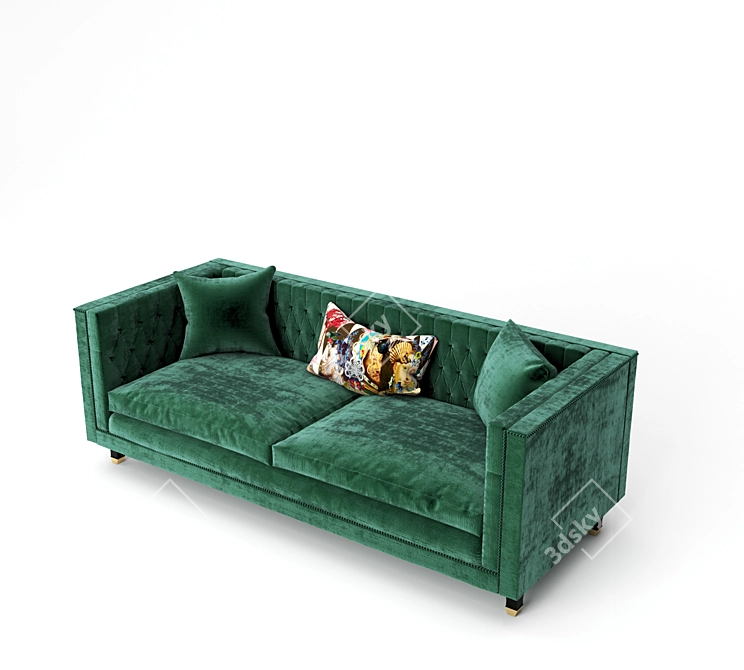 Luxury Balfour Designer Sofa 3D model image 3