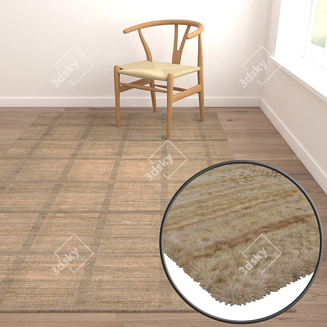 High-Quality Carpet Set 3D model image 5