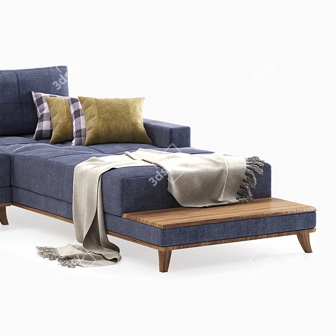 Bolivia Corner-Couch: Stylish Comfort for Any Space 3D model image 6