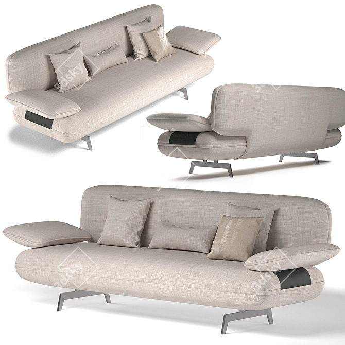 Elevate Your Space: Stone Sofa 3D model image 1