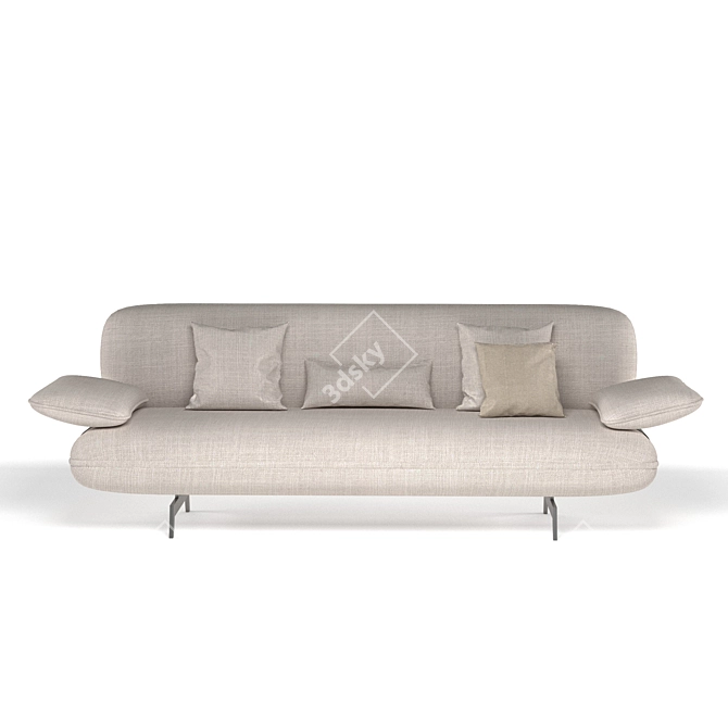 Elevate Your Space: Stone Sofa 3D model image 8