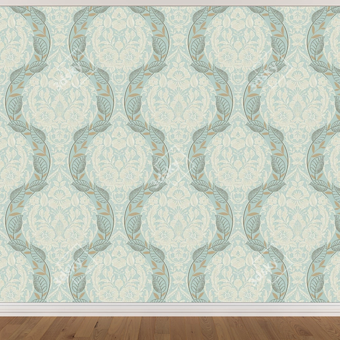 Seamless Wallpaper Set - 3 Colors 3D model image 2