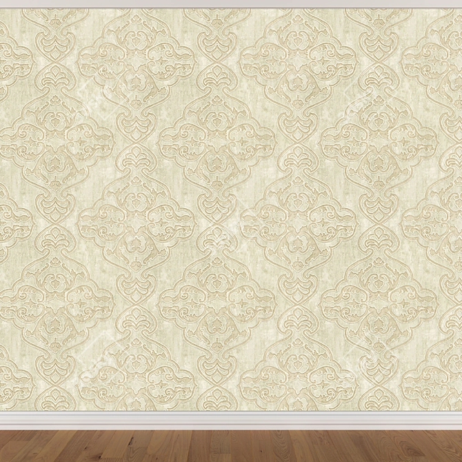 Seamless Wallpaper Set - 3 Colors 3D model image 2