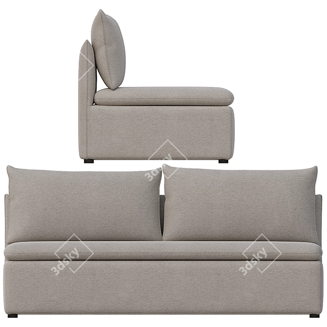 Versatile Victor Sofa: Customize Colors, Easy Assembly 3D model image 2