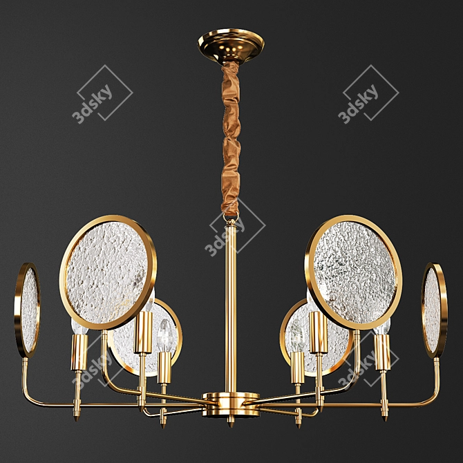 Exquisite Brass Meduz Sculpture 3D model image 1