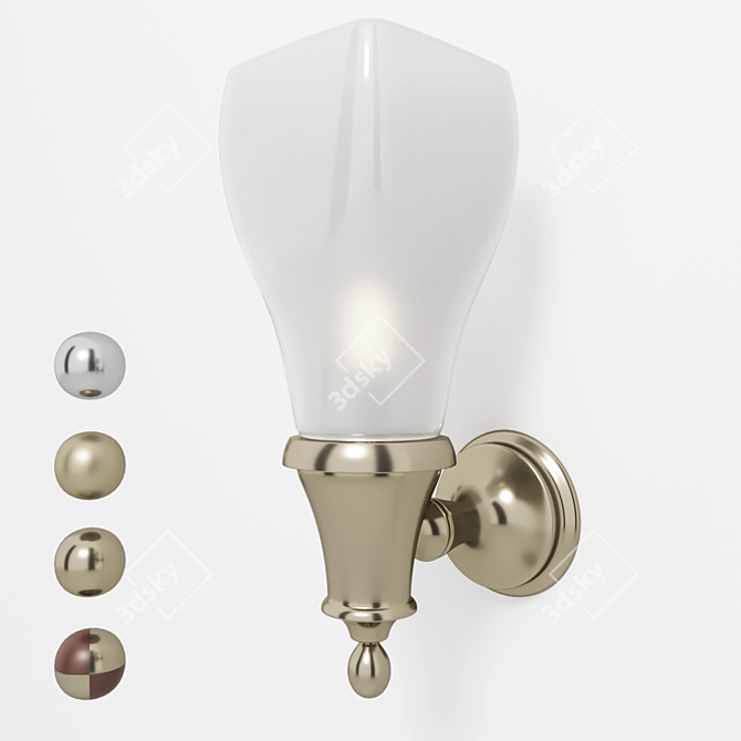 Elegant BRIZO Charlotte Sconce 3D model image 2