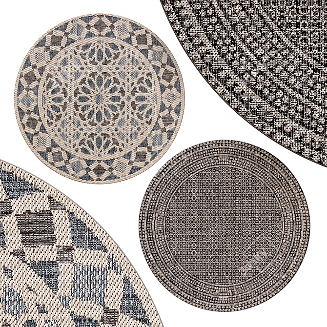 Elegant Circle Rugs | No. 106 3D model image 1