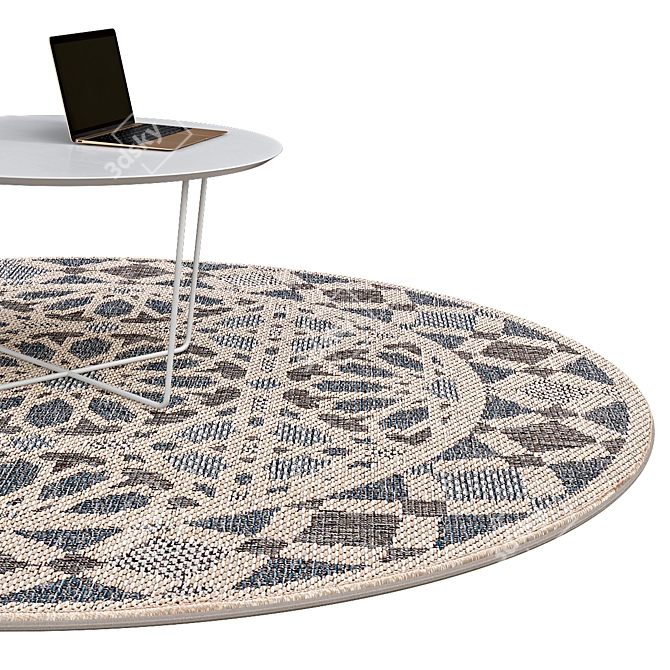 Elegant Circle Rugs | No. 106 3D model image 2