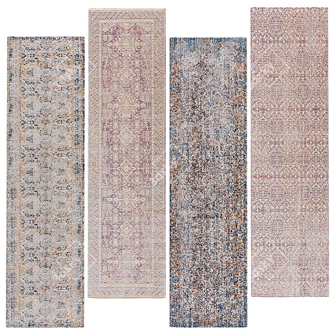 Elegant Carpet Runners - 80x300cm 3D model image 1