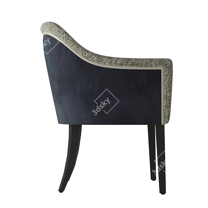 Eugenie Armchair: Classically Modern Comfort 3D model image 3