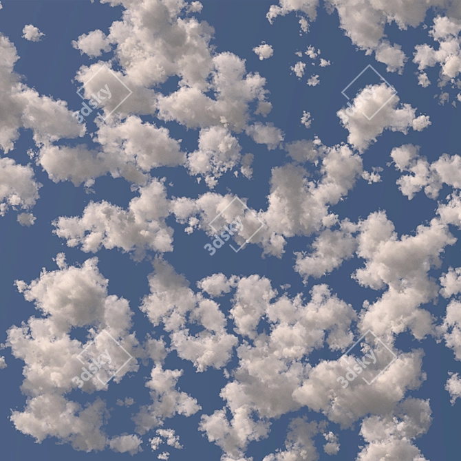 Polygon Clouds - Sky Scatter Kit 3D model image 4