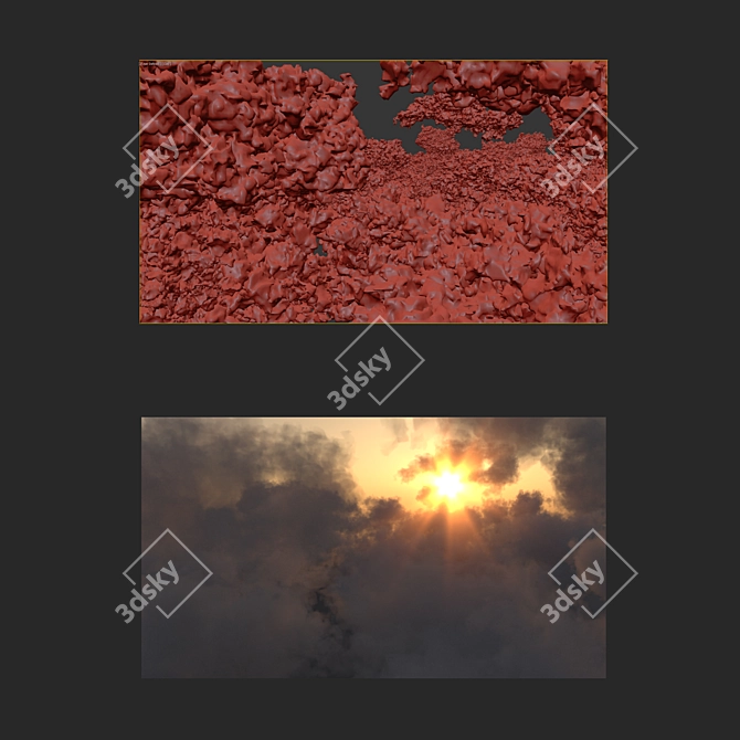 Polygon Clouds - Sky Scatter Kit 3D model image 5