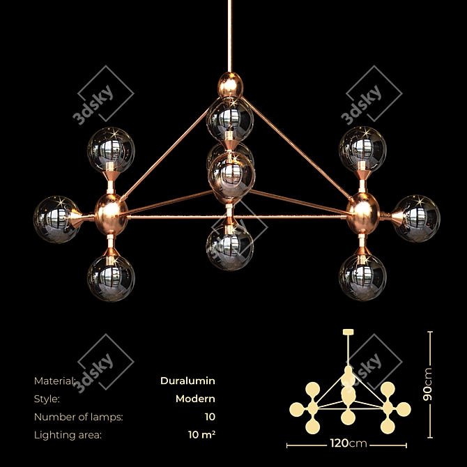 Sleek Interior Lights: Illuminate in Style 3D model image 2