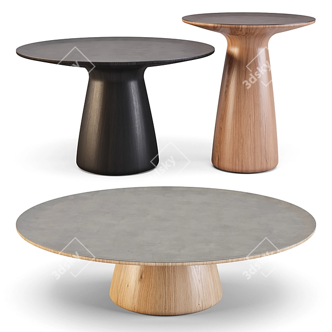 Walter Knoll Foster: Elegant Coffee & Side Tables 3D model image 2